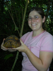 We found this tortoise walking down one of the trails at a study site in the Bolivian rain forest.